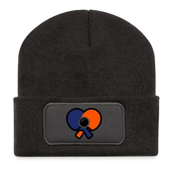 Table Tennis Rackets Heart Table Tennis Love - Recycled Patch Beanie - dark grey - Front