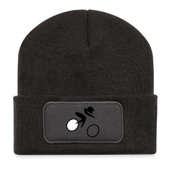 Off-road bicycle races - Recycled Patch Beanie - dark grey - Front