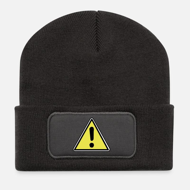 Attention - Recycled Patch Beanie - dark grey