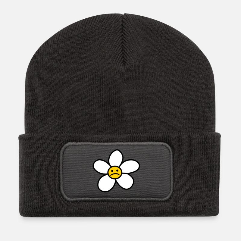 sourire plus - Beanie recyclé à patch - charbon