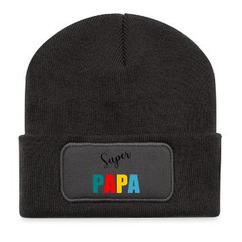 CHRISTMAS. YEAR. ANNIVERSARY. RETIREMENT. FATHER'S DAY - Recycled Patch Beanie - dark grey - Front