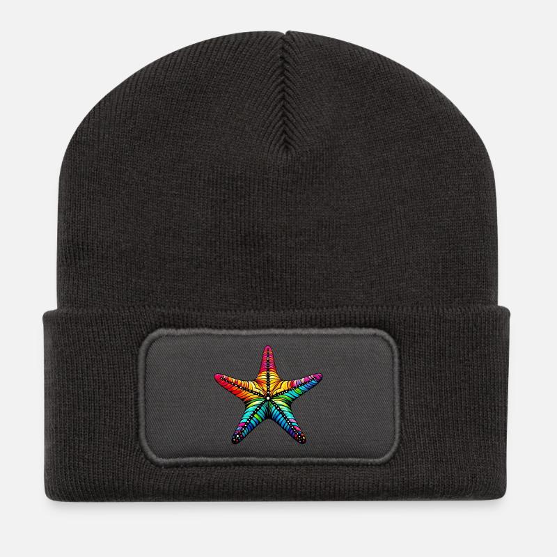 Starfish - Recycled Patch Beanie - dark grey