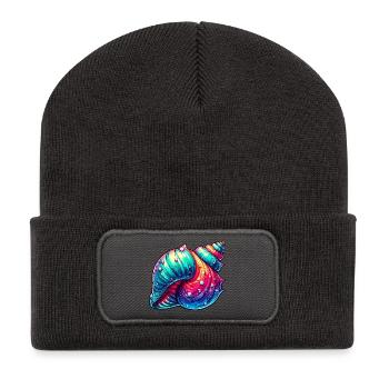 Shell - Recycled Patch Beanie - dark grey - Front