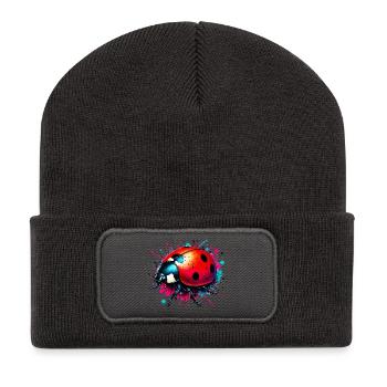 Ladybird - Recycled Patch Beanie - dark grey - Front