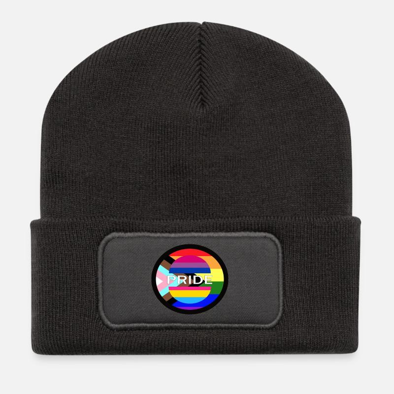 STOLZ - Recycelte Patch Beanie - Dunkelgrau