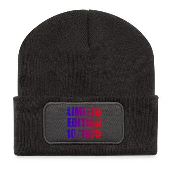 50e anniversaire Edition limitée 10/1975 - Beanie recyclé à patch - charbon - Devant
