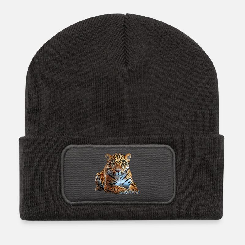 Jaguar - Recycelte Patch Beanie - Dunkelgrau