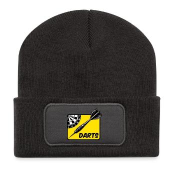 Dart,DartsDARTS - Recycelte Patch Beanie - Dunkelgrau - Vorne