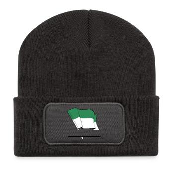 Drapeau de Vlieland – Conception sur mesure de l’île - Beanie recyclé à patch - charbon - Devant