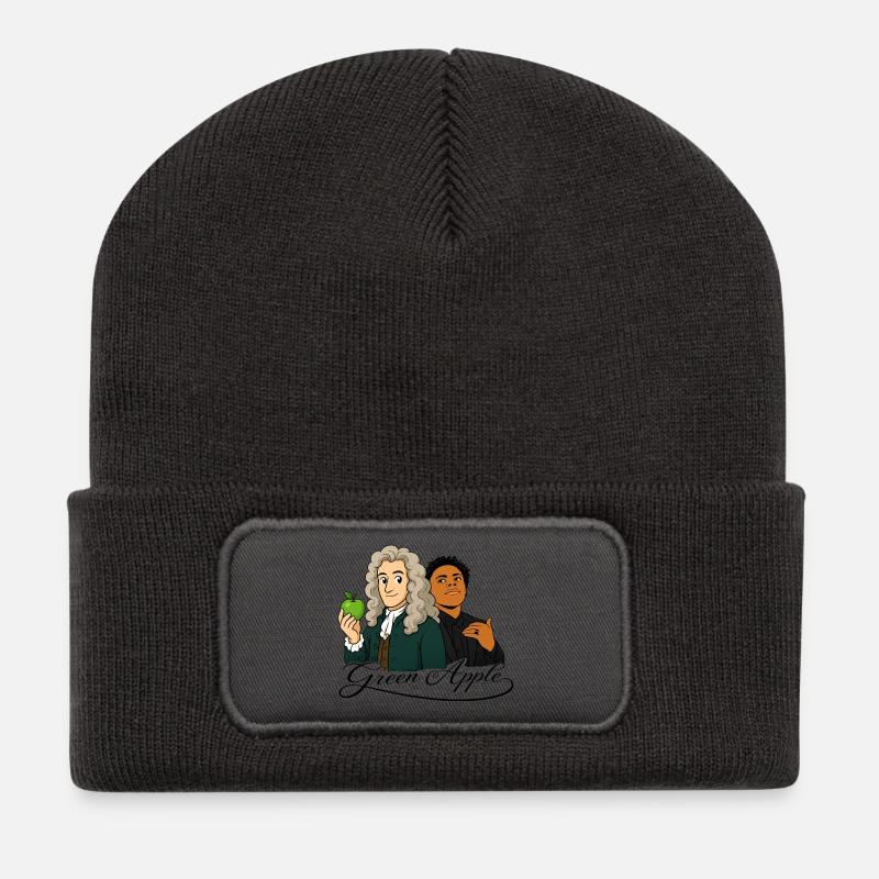 green apple - Recycled Patch Beanie - dark grey
