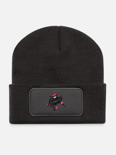 Force of the elements (water, fire, air and earth) - Recycled Patch Beanie - dark grey