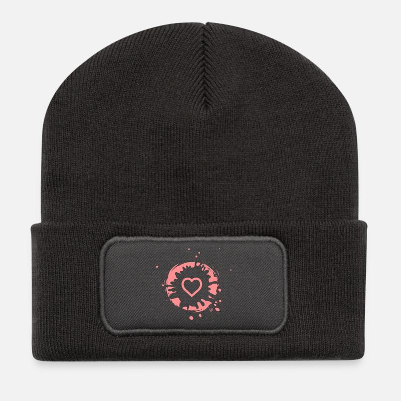 Heart and Mud - Recycled Patch Beanie - dark grey