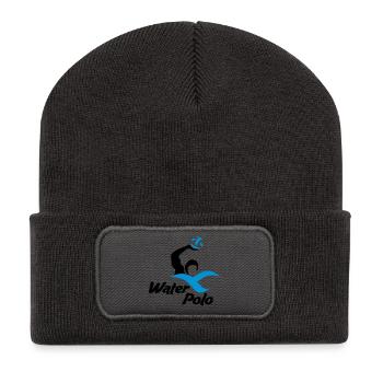 water-polo - Beanie recyclé à patch - charbon - Devant