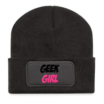 Geek Girl - Recycled Patch Beanie - dark grey - Front