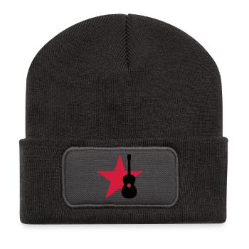 Guitarist / Gitarrist / Guitariste - Recycled Patch Beanie - dark grey - Front