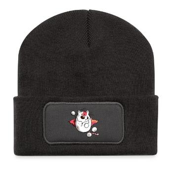 Super Cat - Recycled Patch Beanie - dark grey - Front
