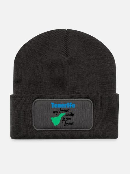 Teneriffa mein zweites Zuhause - Recycelte Patch Beanie - Dunkelgrau