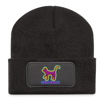 Snooty cuddly toy - Recycled Patch Beanie - dark grey - Front