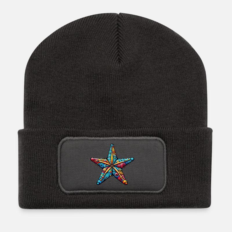 Starfish - Recycled Patch Beanie - dark grey