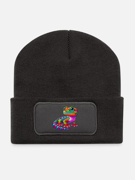 Gecko - Recycled Patch Beanie - dark grey