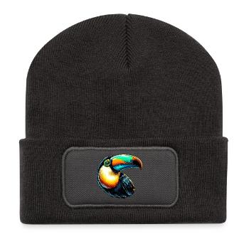 Toucan - Recycled Patch Beanie - dark grey - Front