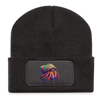 Bernard-l'ermite - Beanie recyclé à patch - charbon - Devant