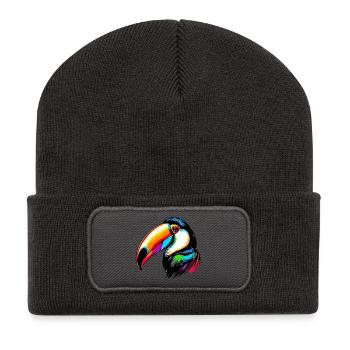 Toucan - Recycled Patch Beanie - dark grey - Front
