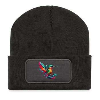 Hummingbird - Recycled Patch Beanie - dark grey - Front