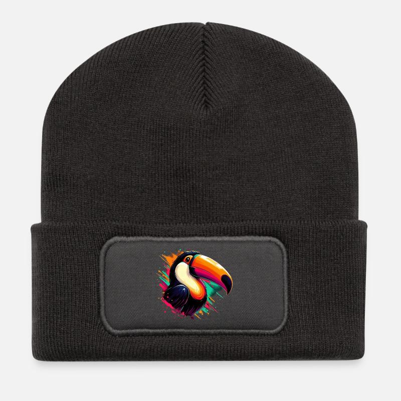 Toucan - Recycled Patch Beanie - dark grey