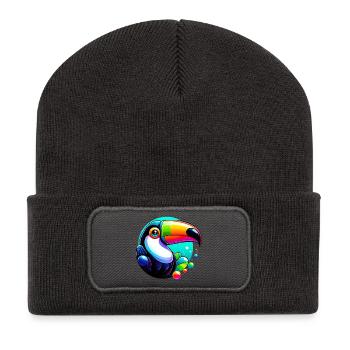 Toucan - Recycled Patch Beanie - dark grey - Front