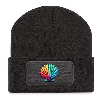 Shell - Recycled Patch Beanie - dark grey - Front