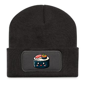 Sushi - Beanie recyclé à patch - charbon - Devant