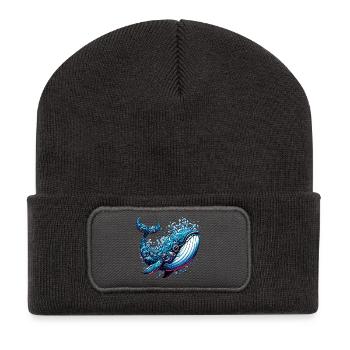 Wal - Recycelte Patch Beanie - Dunkelgrau - Vorne