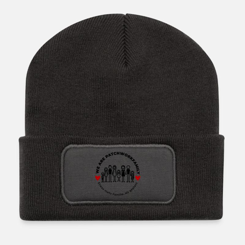 We are Patchworkfamily - Recycelte Patch Beanie - Dunkelgrau