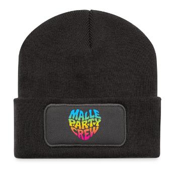 Malle Party Crew - Recycelte Patch Beanie - Dunkelgrau - Vorne