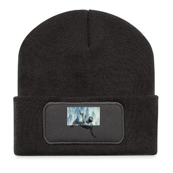 Chute du majestueux Icare - Beanie recyclé à patch - charbon - Devant