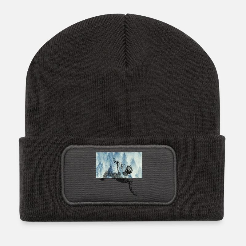 Fall of the Majestic Icarus - Recycled Patch Beanie - dark grey