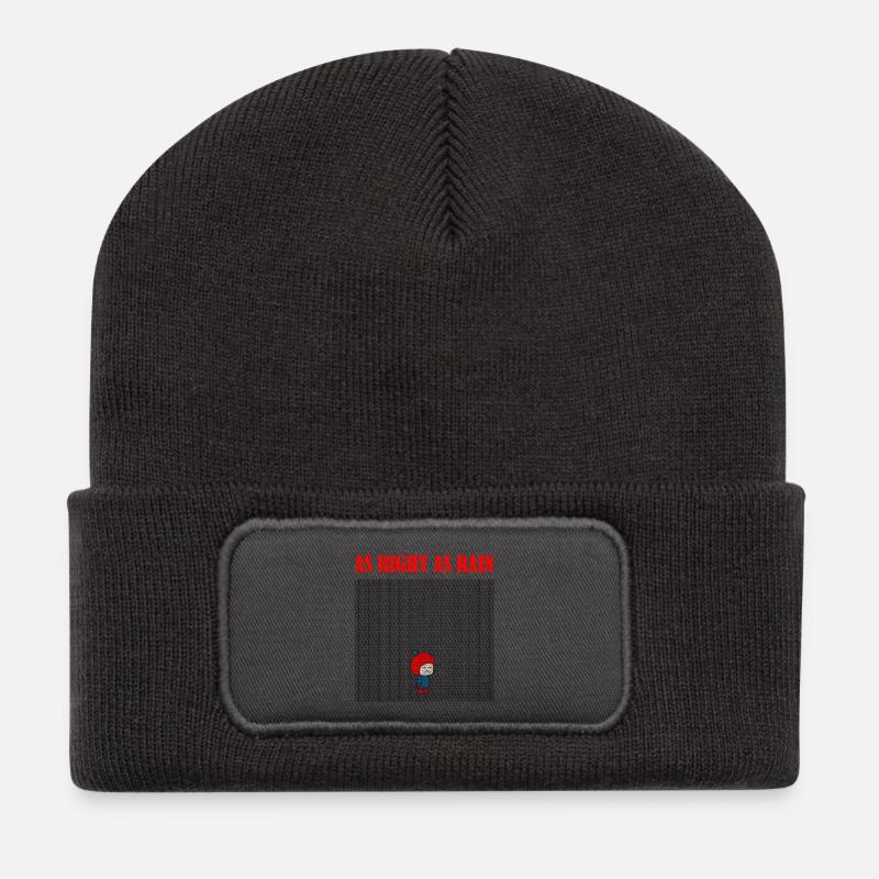 As_right_as_rain - Recycled Patch Beanie - dark grey