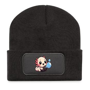 Bubble Buddy Hatchling - Recycled Patch Beanie - dark grey - Front