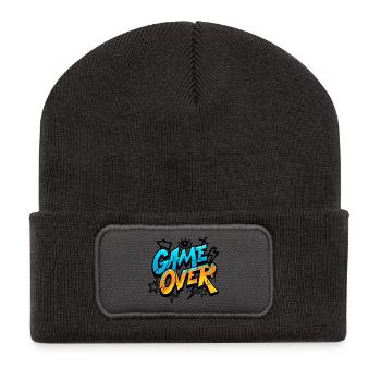 Game Over Graffiti Splash Tee - Recycled Patch Beanie - dark grey - Front