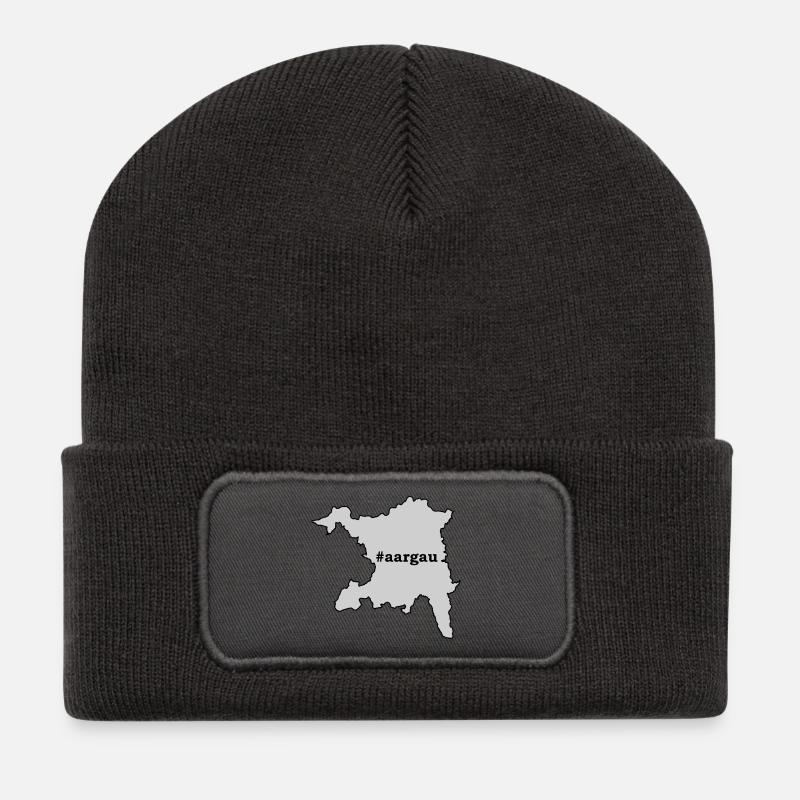 AG Aargau - Recycelte Patch Beanie - Dunkelgrau