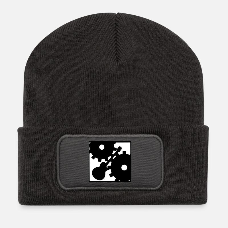 Rock against the Machine - Recycelte Patch Beanie - Dunkelgrau