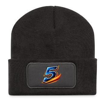 Numéro 5 Maillot de football Sport Joueur d’équipe - Beanie recyclé à patch - charbon - Devant
