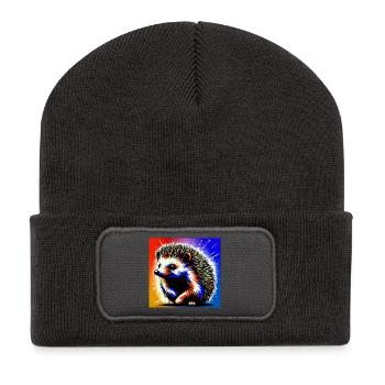 hedgehog - Recycled Patch Beanie - dark grey - Front