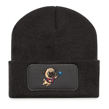 Fan de Handball Drôle Carlin numéro 7 - Beanie recyclé à patch - charbon - Devant