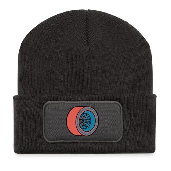 Skateboard Rolle Longboard - Recycelte Patch Beanie - Dunkelgrau - Vorne