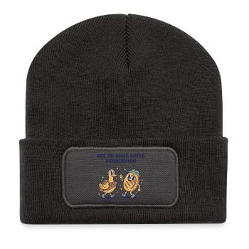 Nouvelle période de la pâtisserie au pain au levain - Beanie recyclé à patch - charbon - Devant