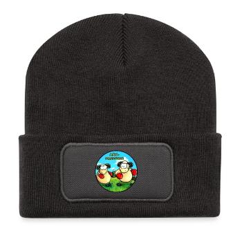 Mäh-Drescher - Recycelte Patch Beanie - Dunkelgrau - Vorne
