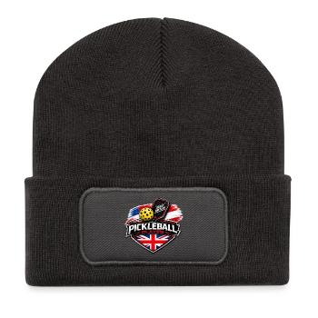 Pickleball GRANDE-Bretagne - Beanie recyclé à patch - charbon - Devant