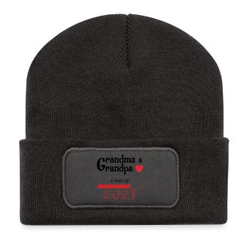 Grandma and Grandpa 2027 - Recycled Patch Beanie - dark grey - Front